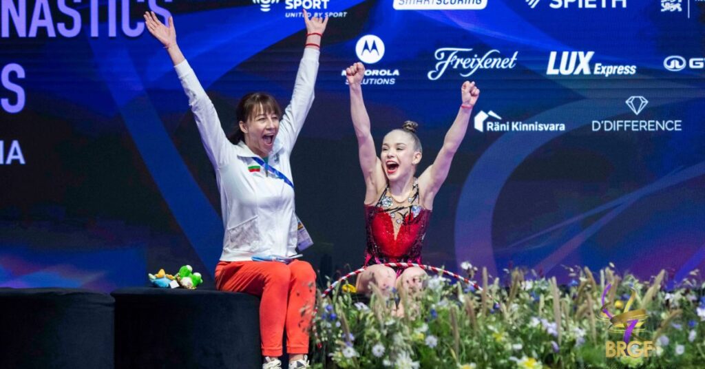 Stiliana Nikolova ganhou ouro no arco, na bola e nas maças