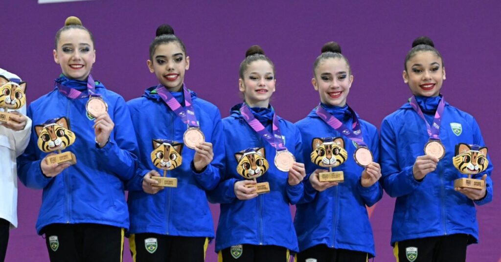 O Brasil conquistou o bronze, atrás de Estados Unidos e México. | Foto: Divulgação UPAG