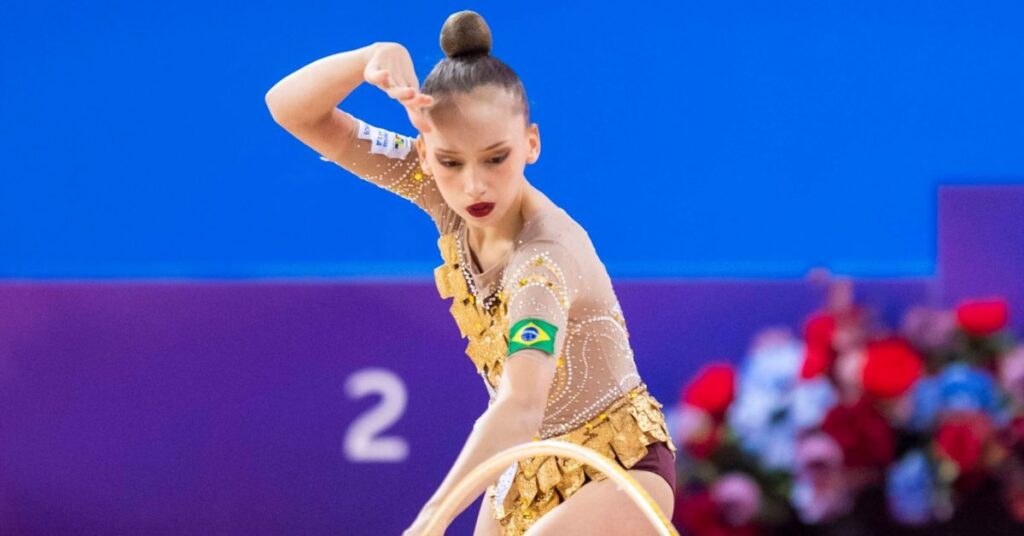 Beatriz Vieira obteve a maior nora do dia com o arco: 25.250. | Foto: Anna Nedkova/BRGF
