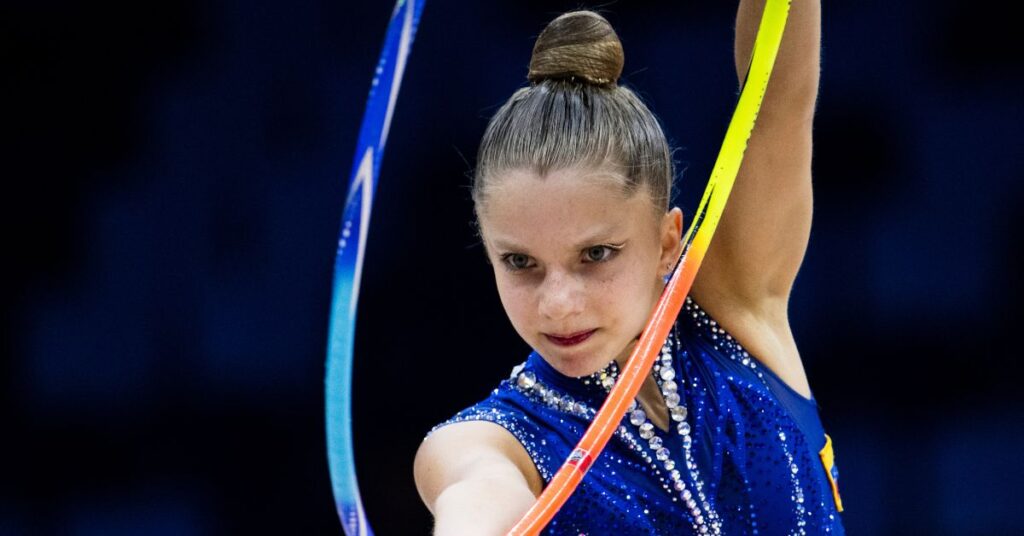 Jimena Dominguez é a primeira ginasta da Venezuela a vencer o Campeonato Sul-Americano. | Foto: MeloGym/CBG