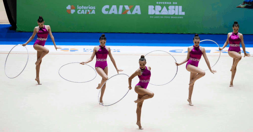 Clube Agir (PR) ocupa a terceira posição após a passagem com 5 arcos. | Foto: MeloGym/CBG