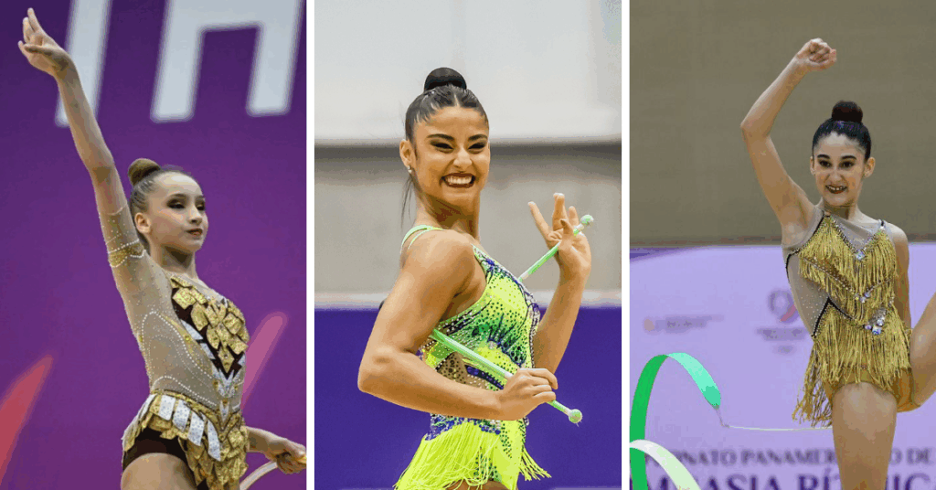 Beatriz Vieira, Sarah Mourão e Nicole Zacchia brilharam nas finais do Sul-Americano. | Foto: Ana Patricia/COB e Divulgação/UPAG
