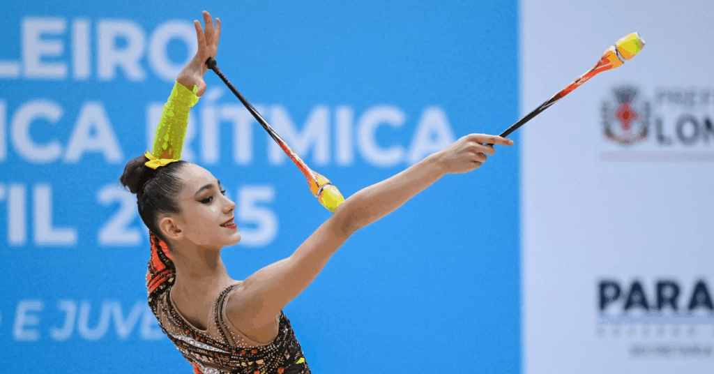Linda Petersen está entre as ginastas individuais que podem representar o Brasil no Pan do Rio. | Foto: MeloGym/CBG