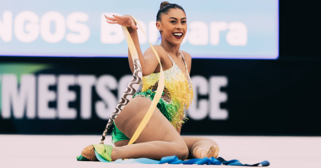 Barbara Domingos ficou como primeira reserva da final da fita em Baku. | Foto: Viktoriia Popova