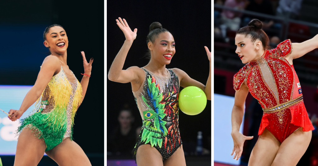 Babi, Jojô e Maria são os grandes destaques do Campeonato Brasileiro de GR. | Foto: Viktoriia Popova, Anna Kull e Paul Iorgescu
