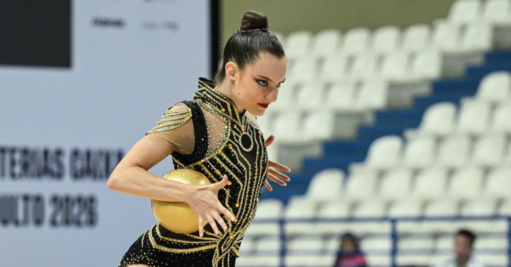 Natalie Gittelson apresenta sua série de bola no Campeonato Brasileiro. | Foto: Adriano Bissoli