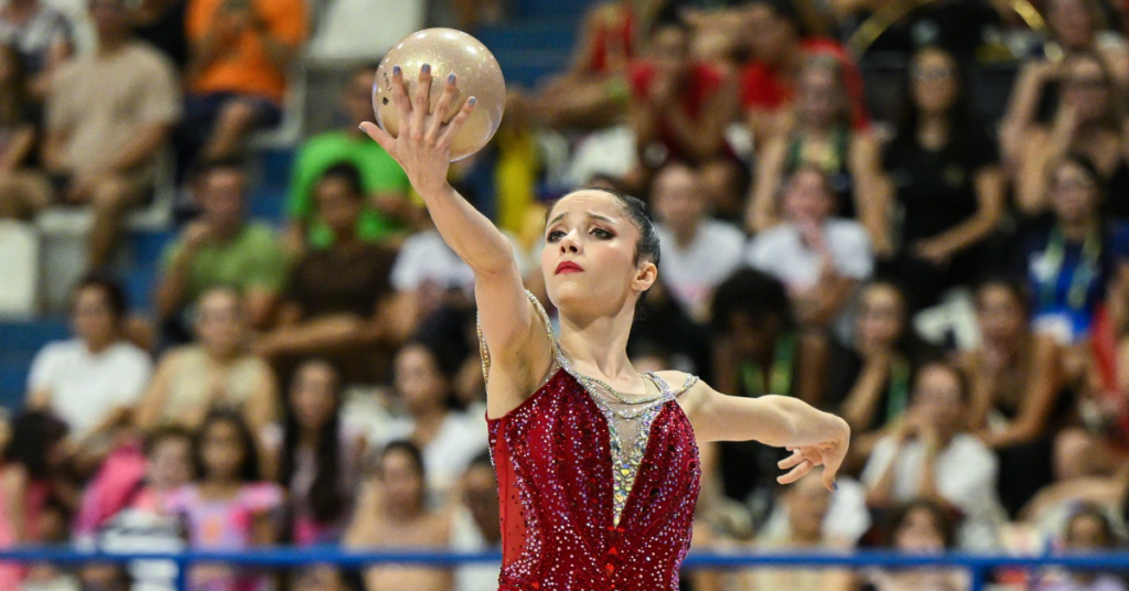 Samara Sibin ganhou a medalha de bronze na final de bola no Campeonato Brasileiro de 2026. Foto: Adriano Bissoli/CBG