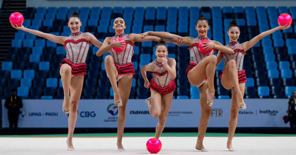 Campeonato Pan-Americano marcou a estreia da seleção de conjunto juvenil. | Foto: MeloGym/CBG